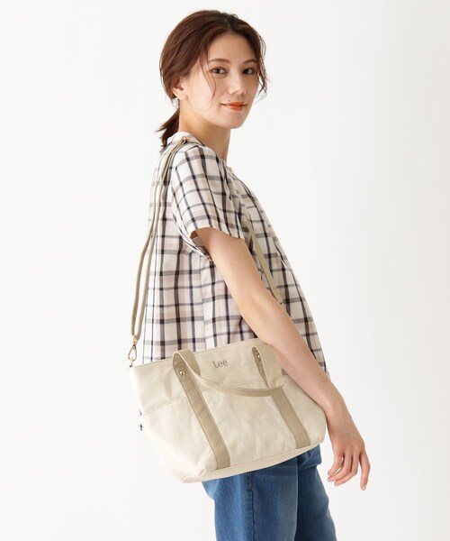 DRESKIP（ドレスキップ）の「◆【Lee別注】2WAYトート（トートバッグ・レディース・ブラック/グレー/ブルー/ベージュ・00）」の9枚目の写真
