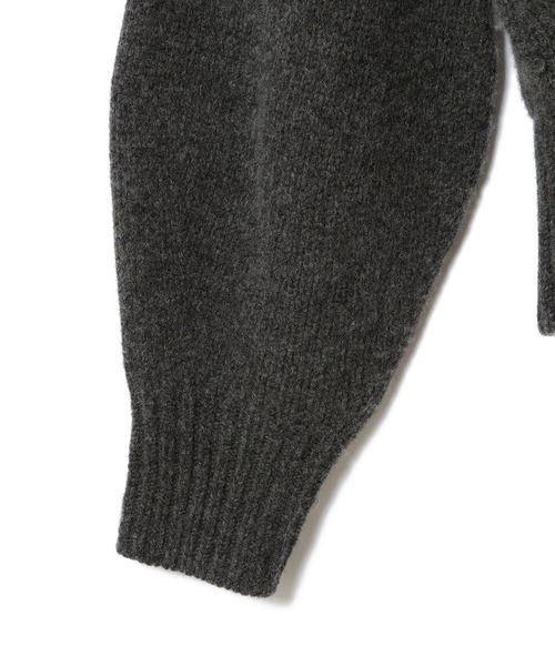 ADAM ET ROPE'(アダムエロペ)の「【一部カラーセットアップ対応】タスマニアウールクロップドプルオーバー(ニット/セーター・レディース・チャコールグレー/オフホワイト/イエロー系その他/ダークラベンダー・FREE)」の11枚目の写真