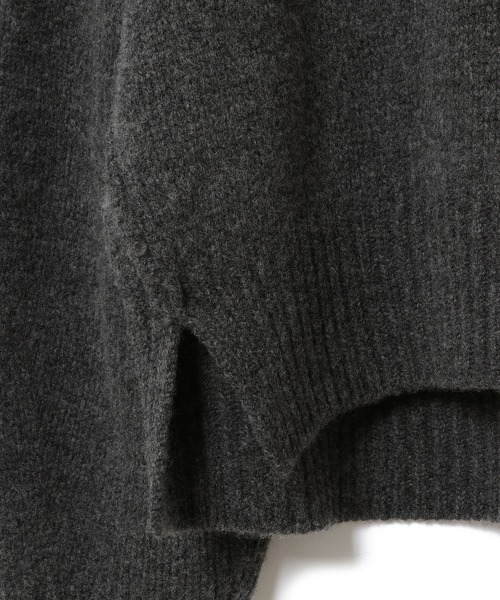 ADAM ET ROPE'(アダムエロペ)の「【一部カラーセットアップ対応】タスマニアウールクロップドプルオーバー(ニット/セーター・レディース・チャコールグレー/オフホワイト/イエロー系その他/ダークラベンダー・FREE)」の14枚目の写真