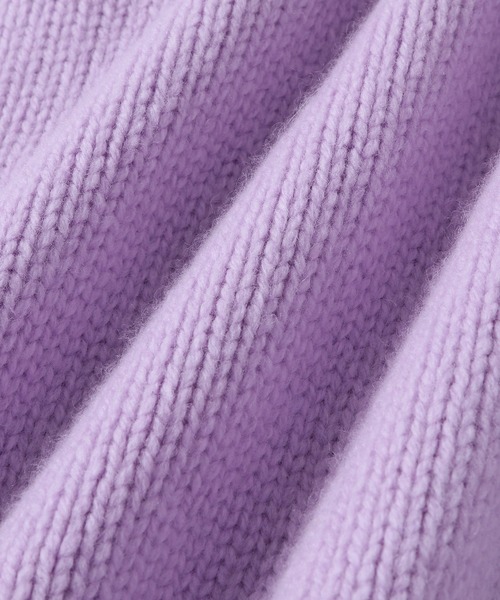 ADAM ET ROPE'(アダムエロペ)の「【一部カラーセットアップ対応】タスマニアウールクロップドプルオーバー(ニット/セーター・レディース・チャコールグレー/オフホワイト/イエロー系その他/ダークラベンダー・FREE)」の17枚目の写真
