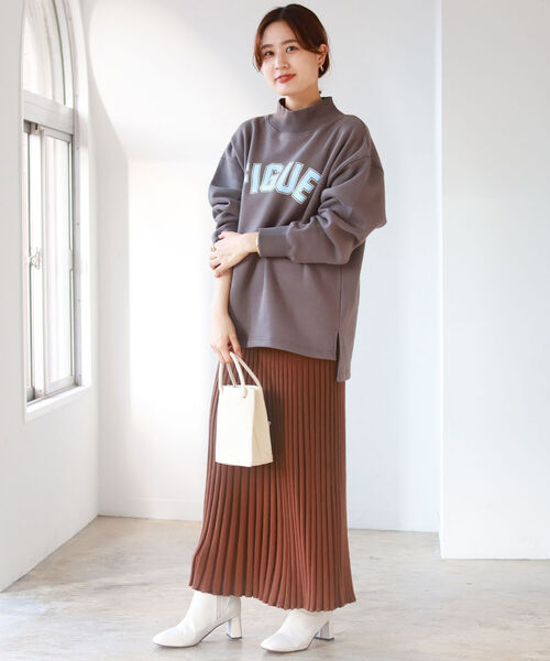 B:MING by BEAMS（ビーミングバイビームス）の「B:MING by BEAMS / 裏起毛 ロゴ プルオーバー（スウェット・レディース・グリーン系/オートミール/ブラック系・ONE SIZE）」の7枚目の写真
