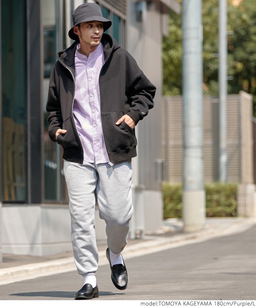 coca(coca)(コカ)の「ユニセックス バンドカラーレギュラーフィットオックスシャツ(シャツ/ブラウス・メンズ・ホワイト/パープル/ブルー・S/M/L/XL)」の16枚目の写真