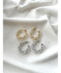 mou（モウ）の「トルネードアンドクリアピアス（ピアス（両耳用））」