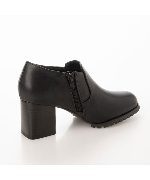 Fin（フィン）の「タンクソールショートブーティー（ブーツ・レディース・ブラック/キャメル・23.5cm/22.5cm/24.5cm/23cm/24cm/25cm）」の6枚目の写真