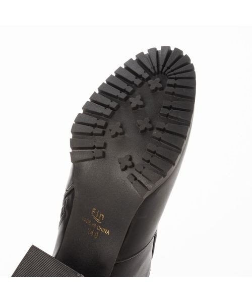 Fin（フィン）の「タンクソールショートブーティー（ブーツ・レディース・ブラック/キャメル・23.5cm/22.5cm/24.5cm/23cm/24cm/25cm）」の5枚目の写真