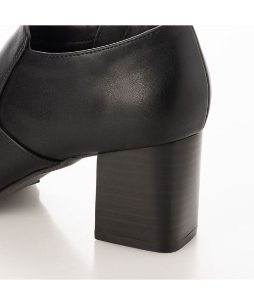 Fin（フィン）の「タンクソールショートブーティー（ブーツ・レディース・ブラック/キャメル・23.5cm/22.5cm/24.5cm/23cm/24cm/25cm）」の3枚目の写真