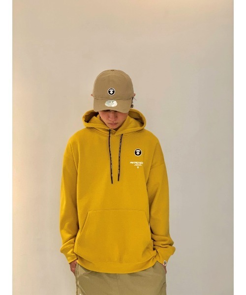 AAPE BY A BATHING APE(エーエイプバイアベイシングエイプ)の「AAPE NOW HOODIE(パーカー・メンズ・グレー系その他3/ブラック/ベージュ系その他3/カーキ/ブラウン系その他2/バーガンディー/イエロー系その他/ホワイト/ヘザーグレー/ターコイズブルー/ピンク/パープル系その他2・LARGE/MEDIUM/SMALL/XX-LARGE/X-LARGE)」の10枚目の写真