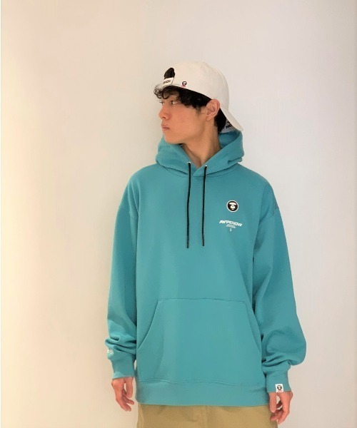 AAPE BY A BATHING APE(エーエイプバイアベイシングエイプ)の「AAPE NOW HOODIE(パーカー・メンズ・グレー系その他3/ブラック/ベージュ系その他3/カーキ/ブラウン系その他2/バーガンディー/イエロー系その他/ホワイト/ヘザーグレー/ターコイズブルー/ピンク/パープル系その他2・LARGE/MEDIUM/SMALL/XX-LARGE/X-LARGE)」の8枚目の写真