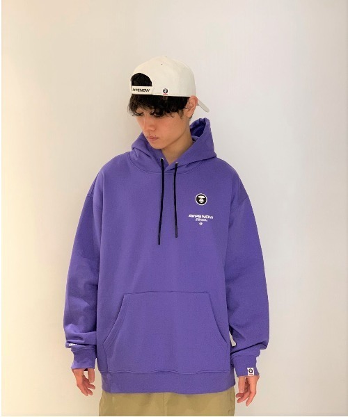 AAPE BY A BATHING APE(エーエイプバイアベイシングエイプ)の「AAPE NOW HOODIE(パーカー・メンズ・グレー系その他3/ブラック/ベージュ系その他3/カーキ/ブラウン系その他2/バーガンディー/イエロー系その他/ホワイト/ヘザーグレー/ターコイズブルー/ピンク/パープル系その他2・LARGE/MEDIUM/SMALL/XX-LARGE/X-LARGE)」の9枚目の写真