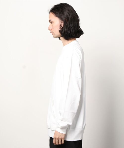 Scye(サイ)の「Scye/サイ クルーネックプルオーバー CREW NECK PULLOVER(Tシャツ/カットソー・メンズ・ホワイト・40)」の2枚目の写真