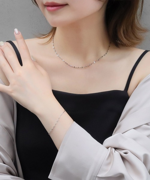 blackdia ocean(ブラックダイヤオーシャン)の「blackdia ocean ペタルチェーンネックレス(ネックレス・レディース・シルバー/ピンクゴールド/ゴールド・55cm/60cm/45cm/50cm/40cm)」の12枚目の写真