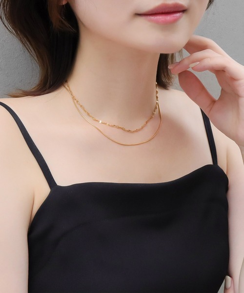 blackdia ocean(ブラックダイヤオーシャン)の「blackdia ocean ペタルチェーンネックレス(ネックレス・レディース・シルバー/ピンクゴールド/ゴールド・55cm/60cm/45cm/50cm/40cm)」の9枚目の写真