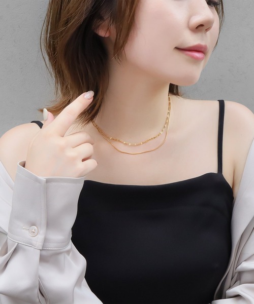 blackdia ocean(ブラックダイヤオーシャン)の「blackdia ocean ペタルチェーンネックレス(ネックレス・レディース・シルバー/ピンクゴールド/ゴールド・55cm/60cm/45cm/50cm/40cm)」の13枚目の写真