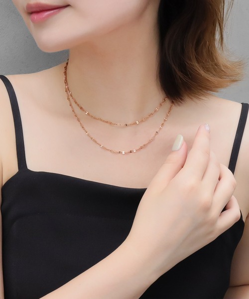 blackdia ocean(ブラックダイヤオーシャン)の「blackdia ocean ペタルチェーンネックレス(ネックレス・レディース・シルバー/ピンクゴールド/ゴールド・55cm/60cm/45cm/50cm/40cm)」の16枚目の写真