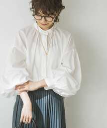 URBAN RESEARCH | ボリュームスリーブバンドカラーシャツ(シャツ/ブラウス)