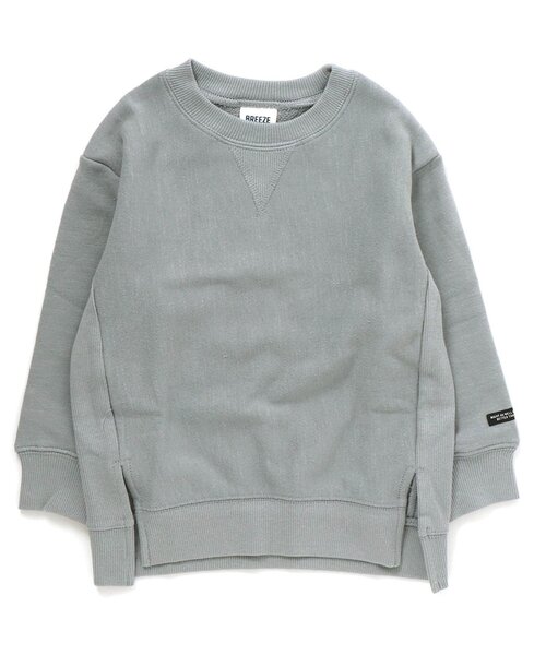 BREEZE(ブリーズ)の「WEB限定 ガゼットトレーナー(スウェット・キッズ・パープル/サックスブルー/ブルー/ベージュ/ブラック/マスタード/グリーン/ピンク・90/120/110/130/80/140/100)」の4枚目の写真