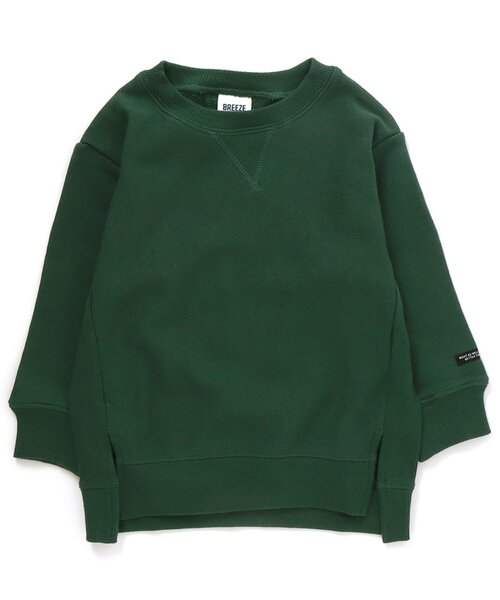 BREEZE(ブリーズ)の「WEB限定 ガゼットトレーナー(スウェット・キッズ・パープル/サックスブルー/ブルー/ベージュ/ブラック/マスタード/グリーン/ピンク・90/120/110/130/80/140/100)」の3枚目の写真