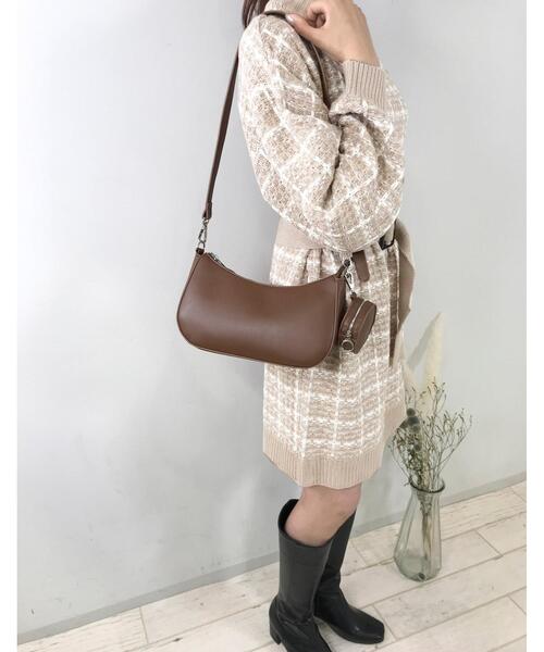 INGNI（イング）の「ラウンドポーチ付ハンドルバッグ（トートバッグ・レディース・ブラック/ブラウン・ONE SIZE）」の13枚目の写真