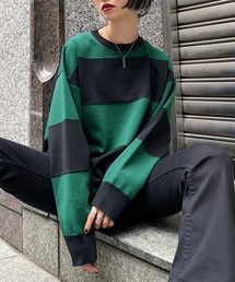 PAGEBOY | ワイドボーダーニット(ニット/セーター)