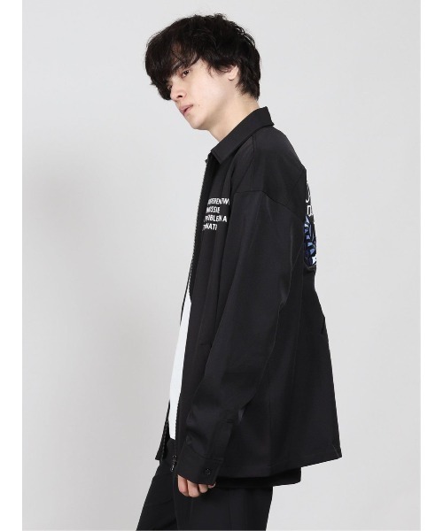 semantic design（セマンティックデザイン）の「セマンティックデザイン/semantic design バタフライ刺繍 長袖ビッグシャツアウター（シャツ/ブラウス・メンズ・レッド/ブルー・MEDIUM/LARGE）」の9枚目の写真