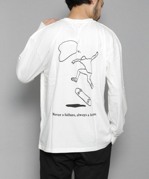 CERCA(チェルカ)の「BEYES/プリント L/S C/N(Tシャツ/カットソー・メンズ・ホワイト/ベージュ/ブラック・MEDIUM/LARGE)」の11枚目の写真