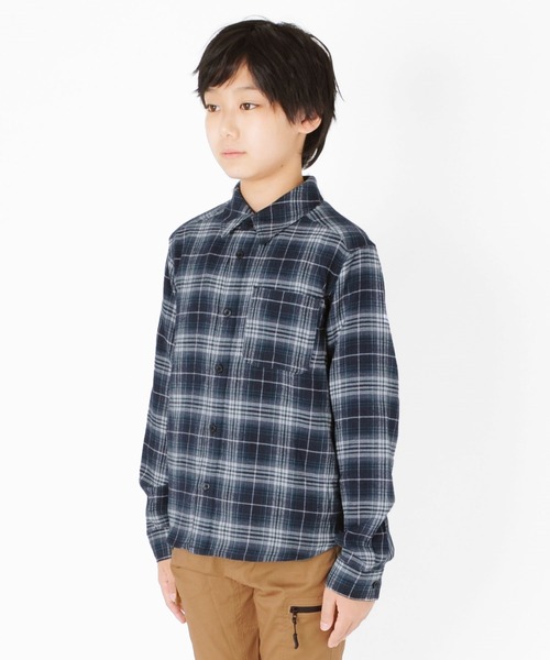 GLAZOS(グラソス)の「ネルチェック・長袖シャツ(シャツ/ブラウス・キッズ・ブラック/ベージュ/ブルー/グリーン・130cm/140cm/150cm/160cm/170cm)」の16枚目の写真