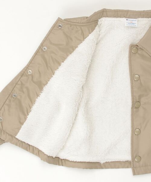 Champion（チャンピオン）の「CHAMPION/チャンピオン キッズ ナイロン ジャケット CK-U611（ナイロンジャケット・キッズ・カーキ/ベージュ・120cm/100cm/140cm/110cm/130cm）」の3枚目の写真