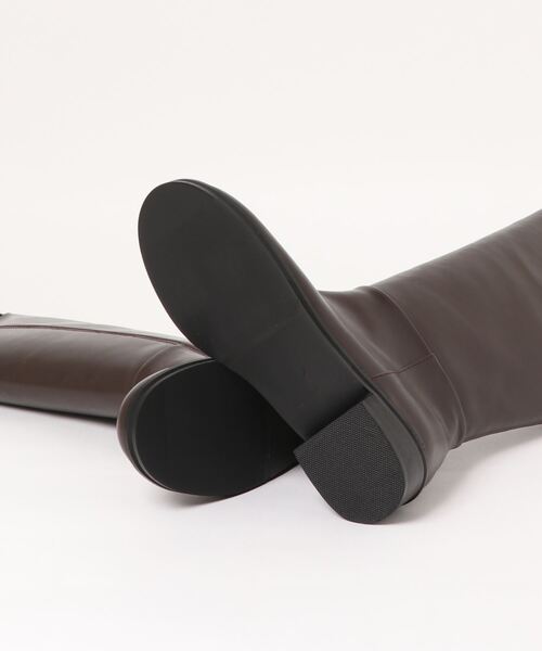 Didot.showroom（ディドット ショールーム）の「round long boots（ブーツ・レディース・ブラック/ブラウン・24cm/24.5cm/25cm/23.5cm/23cm）」の4枚目の写真