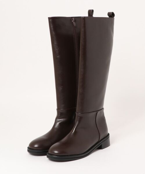 Didot.showroom（ディドット ショールーム）の「round long boots（ブーツ・レディース・ブラック/ブラウン・24cm/24.5cm/25cm/23.5cm/23cm）」の18枚目の写真