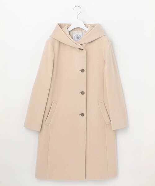 J.PRESS Ladies(J.プレス レディス)の「アンゴラビーバー フーデッドコート(その他アウター・レディース・ライトグレー系/ベージュ系/ネイビー系・XS)」の15枚目の写真
