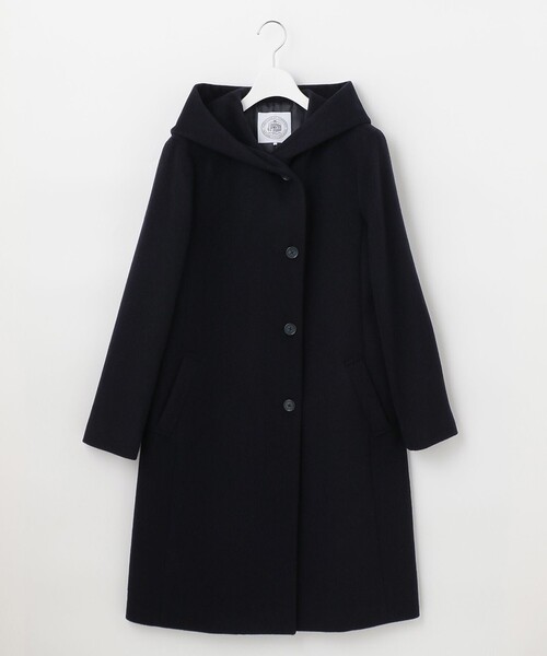 J.PRESS Ladies(J.プレス レディス)の「アンゴラビーバー フーデッドコート(その他アウター・レディース・ライトグレー系/ベージュ系/ネイビー系・XS)」の14枚目の写真