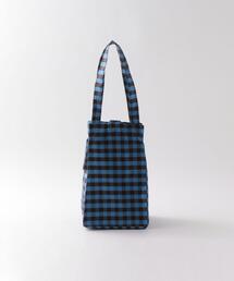 COA NYC EVERYDAY BAG IN GINGHAM LIME BLACK