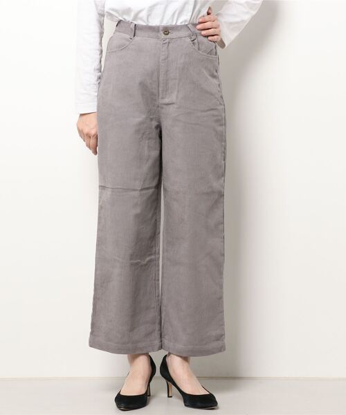 ehka sopo（エヘカソポ）の「コーデュロイストレートパンツ（その他パンツ・レディース・キナリ/グレー/ブラウン・ﾌﾘ-）」の6枚目の写真