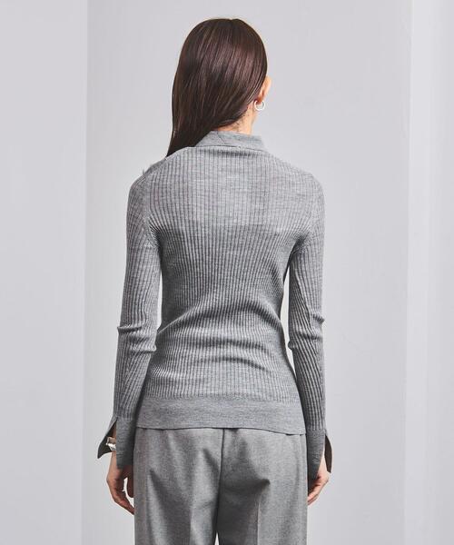 Gunn Johansson（グンヨハンソン）の「＜Gunn Johansson（グン ヨハンソン）＞リブ ボタンカーディガン（ニット/セーター・レディース・ブラック/グレー・38）」の5枚目の写真