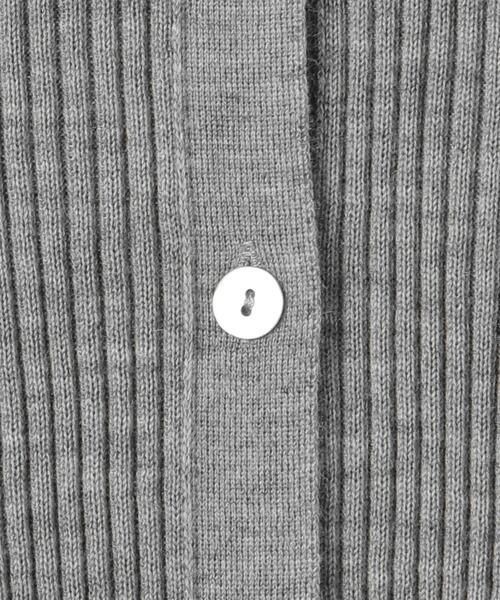 Gunn Johansson（グンヨハンソン）の「＜Gunn Johansson（グン ヨハンソン）＞リブ ボタンカーディガン（ニット/セーター・レディース・ブラック/グレー・38）」の12枚目の写真