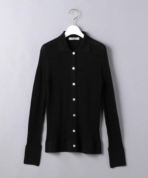 Gunn Johansson（グンヨハンソン）の「＜Gunn Johansson（グン ヨハンソン）＞リブ ボタンカーディガン（ニット/セーター・レディース・ブラック/グレー・38）」の11枚目の写真