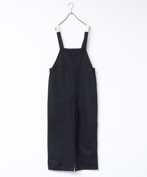 khakito（カーキト）の「綿100% ヘリンボーンジャーマンワークサロペット（サロペット/オーバーオール・レディース・ブラック/ブラウン/カーキ・FREE）」の6枚目の写真