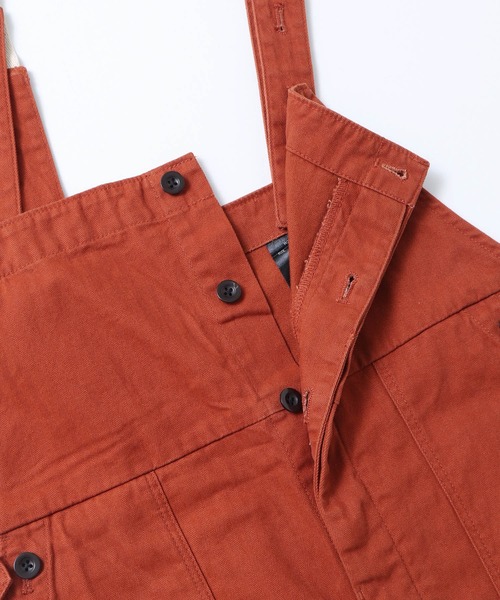 khakito（カーキト）の「綿100% ヘリンボーンジャーマンワークサロペット（サロペット/オーバーオール・レディース・ブラック/ブラウン/カーキ・FREE）」の18枚目の写真