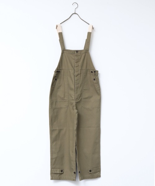 khakito（カーキト）の「綿100% ヘリンボーンジャーマンワークサロペット（サロペット/オーバーオール・レディース・ブラック/ブラウン/カーキ・FREE）」の7枚目の写真