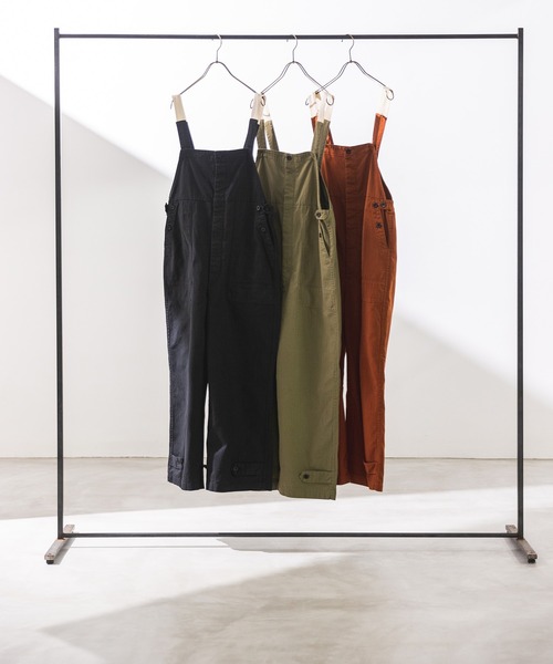 khakito（カーキト）の「綿100% ヘリンボーンジャーマンワークサロペット（サロペット/オーバーオール・レディース・ブラック/ブラウン/カーキ・FREE）」の22枚目の写真