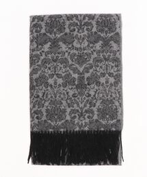 ウール紋章柄ジャガードストール