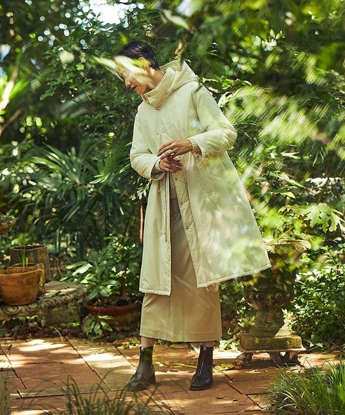 Aresense（アーセンス）の「Aresense/アーセンス ウルタスロングコート（ダウンジャケット/コート・レディース・キャメル/オフホワイト/ブラック・ﾌﾘ-）」の11枚目の写真