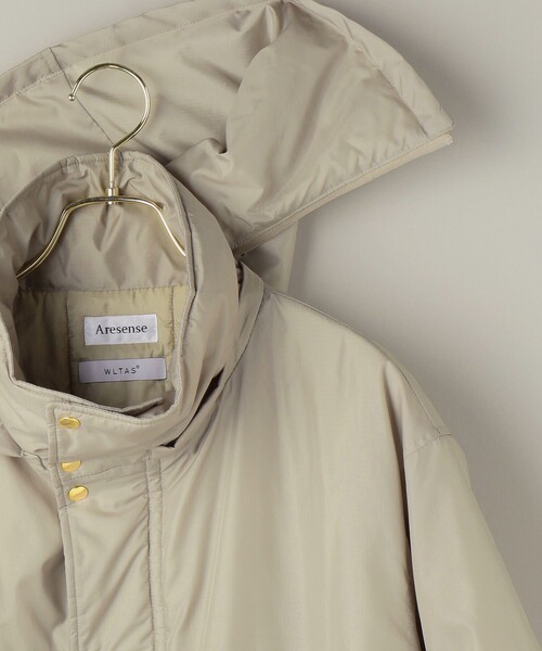 Aresense（アーセンス）の「Aresense/アーセンス ウルタスロングコート（ダウンジャケット/コート・レディース・キャメル/オフホワイト/ブラック・ﾌﾘ-）」の9枚目の写真