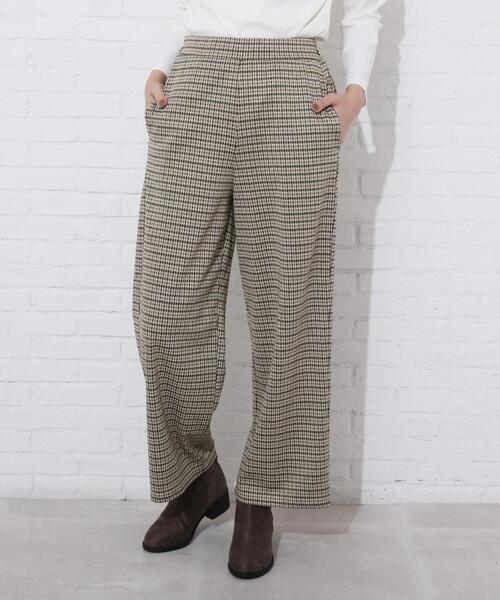 Cutie Blonde（キューティーブロンド）の「◆【S-L】ジャガードストレートパンツ（その他パンツ・レディース・グレー系その他2/キャメル/ベージュ系1・01/02/03）」の5枚目の写真