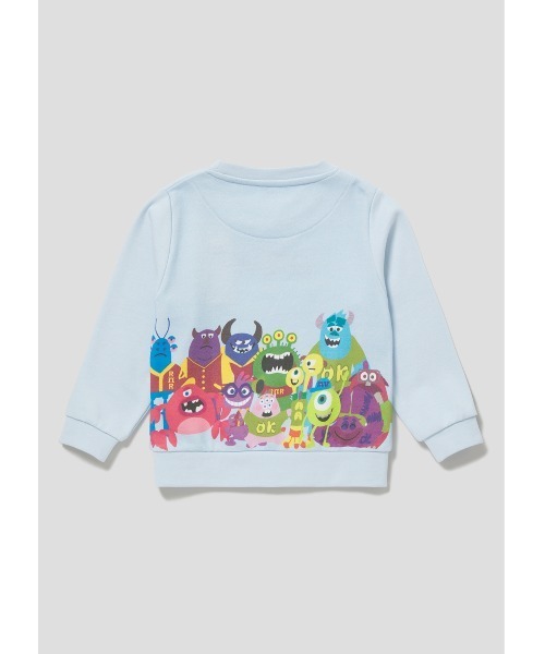 Design Tshirts Store graniph(デザイン ティーシャツ ストア グラニフ)の「ユニバーシティ フレンズ(モンスターズ)|キッズスウェット(スウェット・キッズ・ライトブルー・100/110/120/130/140)」の8枚目の写真