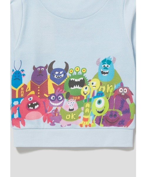 Design Tshirts Store graniph(デザイン ティーシャツ ストア グラニフ)の「ユニバーシティ フレンズ(モンスターズ)|キッズスウェット(スウェット・キッズ・ライトブルー・100/110/120/130/140)」の7枚目の写真