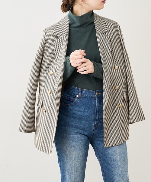natural couture(ナチュラルクチュール)の「便利な微起毛カットタートル(Tシャツ/カットソー・レディース・ブラック/ベージュ/ブラウン/オフホワイト/ピンク/グリーン・FREE)」の5枚目の写真
