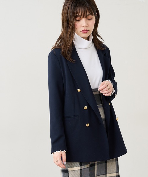 natural couture(ナチュラルクチュール)の「便利な微起毛カットタートル(Tシャツ/カットソー・レディース・ブラック/ベージュ/ブラウン/オフホワイト/ピンク/グリーン・FREE)」の7枚目の写真