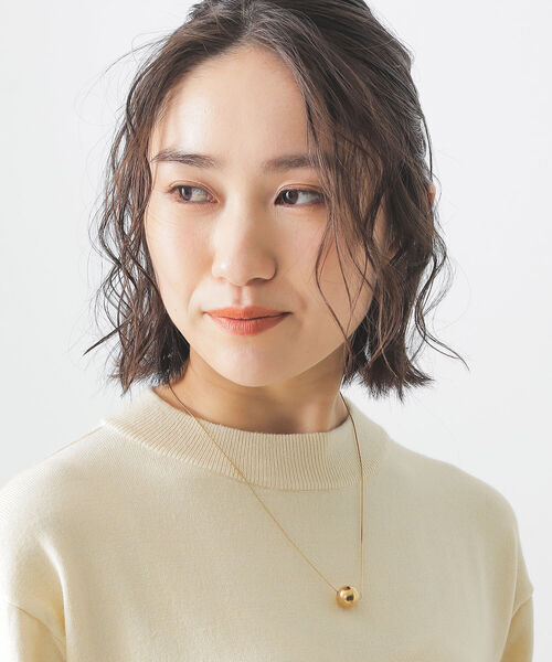 BEAMS LIGHTS（ビームスライツ）の「BEAMS LIGHTS / ボール ネックレス（ネックレス・レディース・シルバー/ゴールド・ONE SIZE）」の2枚目の写真