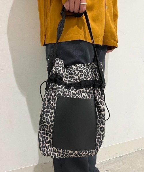 CIAOPANIC（チャオパニック）の「レオパードアソート巾着ショルダーバッグ（ショルダーバッグ・レディース・ブラウン/グレー・FREE）」の13枚目の写真